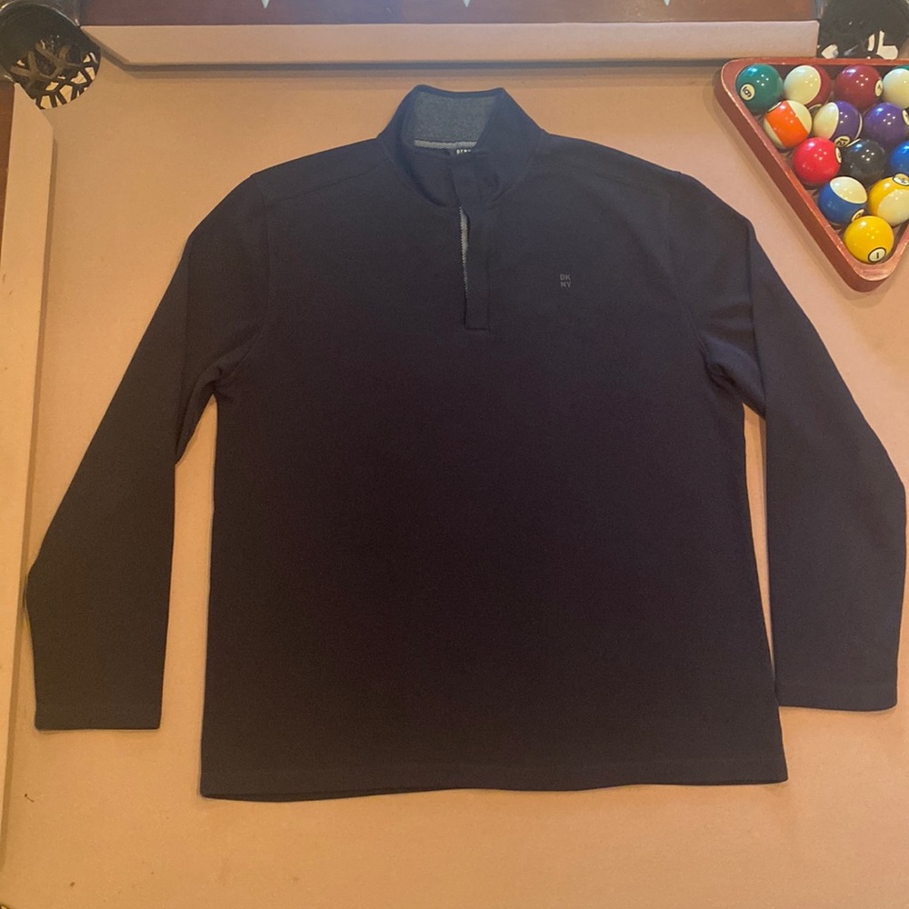 DKNY pullover quarter-zip sweater